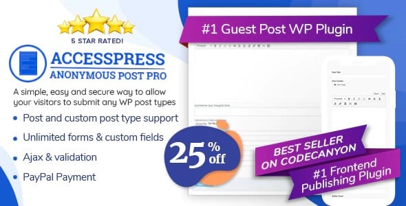 Plugin AccessPress Anonymous Post Pro - WordPress