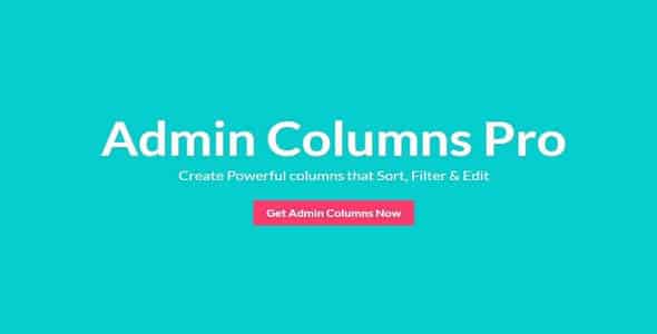 Plugin Admin Columns Pro - WordPress
