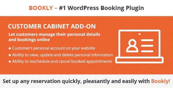 Plugin Bookly Customer Cabinet Addon - WordPress