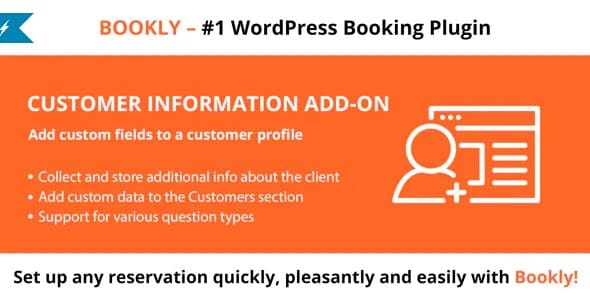 Plugin Bookly Customer Information Addon - WordPress