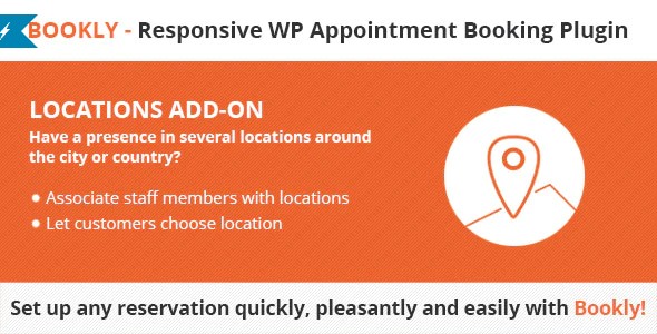 Plugin Bookly Locations Addon - WordPress