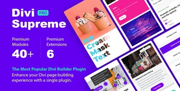 Plugin Divi Supreme Pro - WordPress