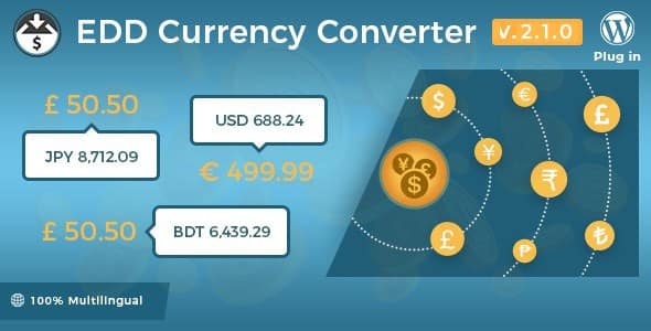 Plugin Easy Digital Downloads Currency Converter - WordPress