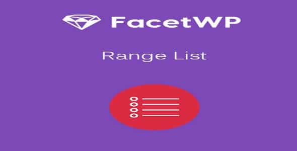 Plugin FacetWp Range List - WordPress