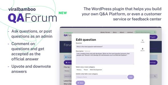 Plugin QaForum - WordPress