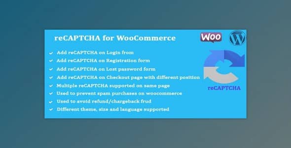 Plugin Recaptcha for WooCommerce - WordPress