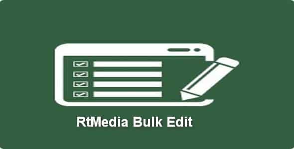 Plugin RtMedia Bulk Edit - WordPress