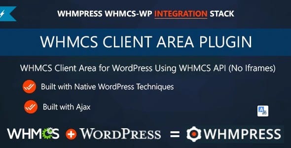 Plugin Whmpress Whmcs Client Area for WordPress