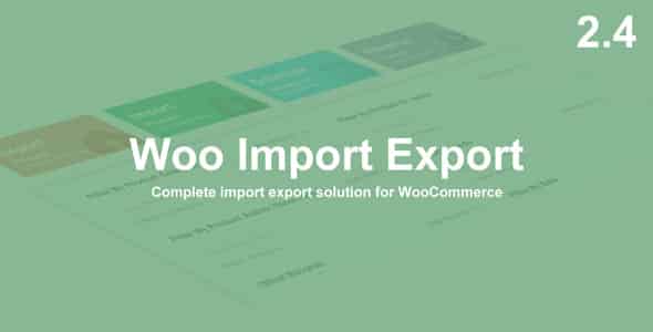 Plugin Woo Import Export - WordPress