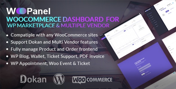 Plugin WooCommerce Dashboard for WP Marketplace Multi Vendor - WordPress