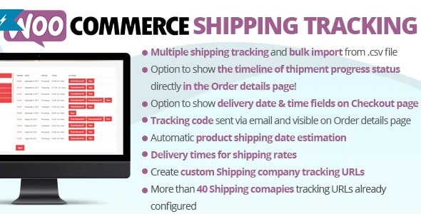 Plugin WooCommerce Shipping Tracking - WordPress