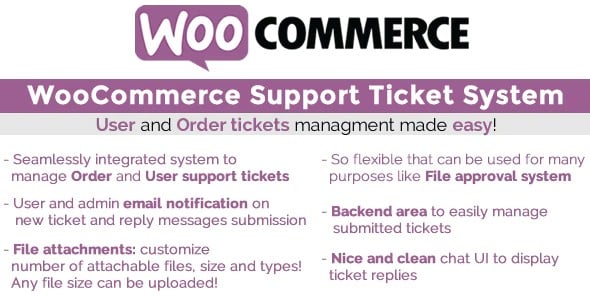 Plugin WooCommerce Support Ticket System - WordPress
