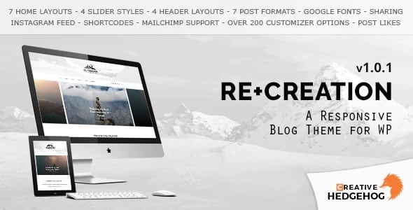 Tema Recreation - Template WordPress