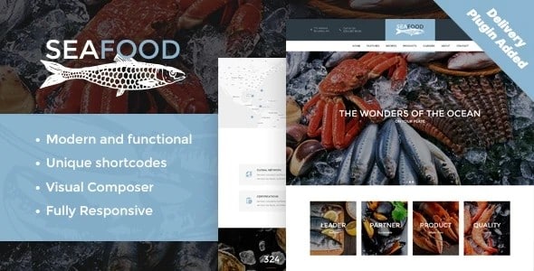 Tema Seafood - Template WordPress