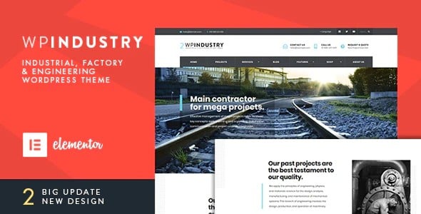 Tema WP Industry - Template WordPress