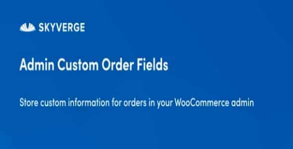 Plugin Admin Custom Order Fields - WordPress