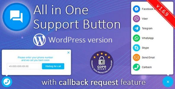 Plugin All in One Support Button - WordPress