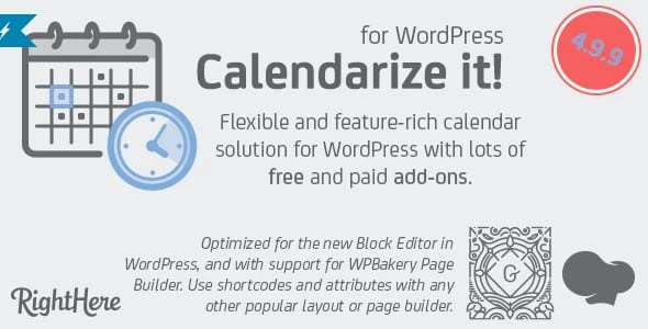 Plugin Calendarize it - WordPress