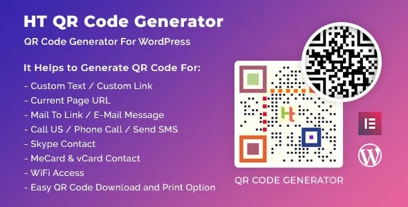 Plugin Ht Qr Code Generator for WordPress