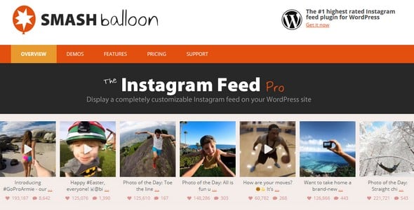 Plugin Instagram Feed Pro - WordPress