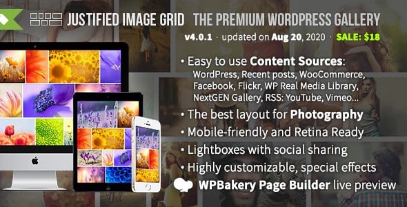 Plugin Justified Image Grid - WordPress