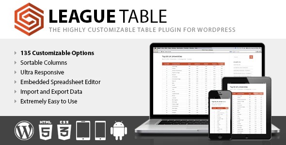 Plugin League Table - WordPress
