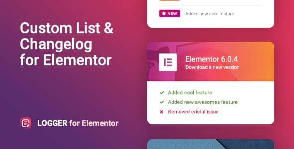 Plugin Logger for Elementor - WordPress