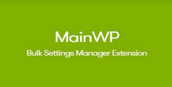 Plugin MainWp Bulk Settings Manager - WordPress