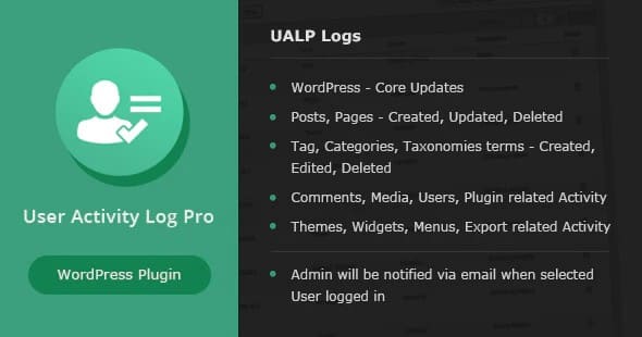 Plugin User Activity Log Pro for WordPress - WordPress