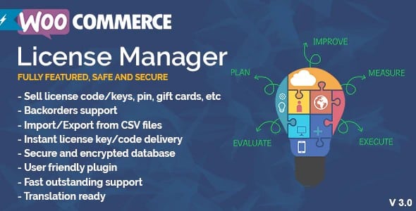 Plugin WooCommerce License Manager - WordPress