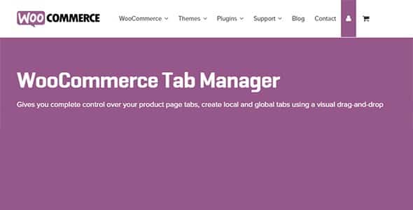 Plugin WooCommerce Tab Manager - WordPress