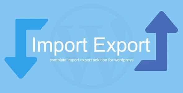 Plugin Wp Import Export - WordPress