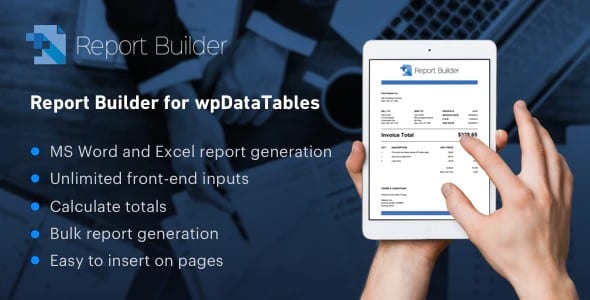 Plugin WpDataTables Report Builder - WordPress