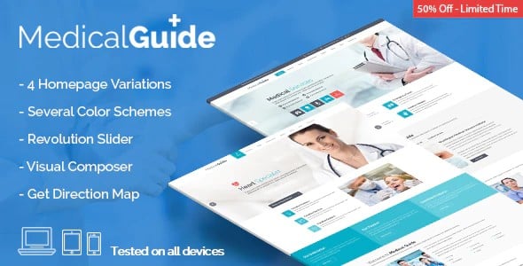 Tema MedicalGuide - Template WordPress