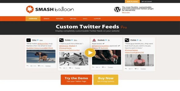 Plugin Custom Twitter Feeds Pro - WordPress