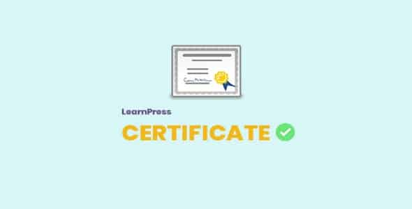 Plugin LearnPress Certificates - WordPress