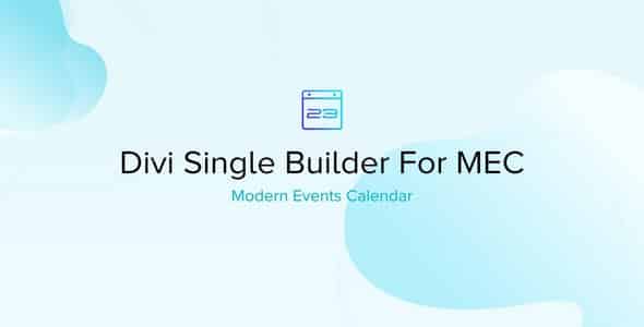 Plugin Modern Events Calendar Divi Single Builder Addon - WordPress