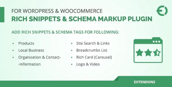 Plugin Rich Snippets Schema Markup Plugin for WordPress WooCommerce
