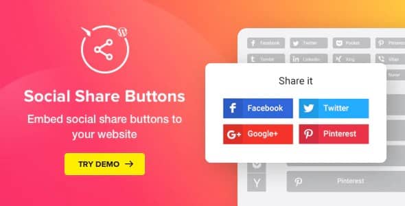 Plugin Social Share Buttons for WordPress - WordPress