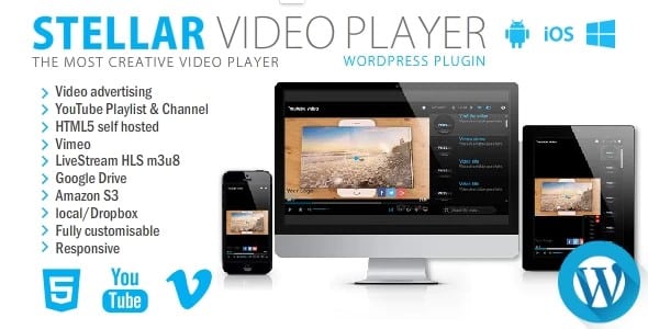 Plugin Stellar Video Player - WordPress