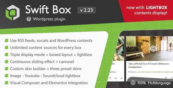 Plugin Swift Box - WordPress