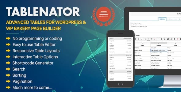 Plugin Tablenator - WordPress