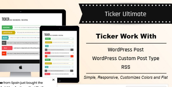 Plugin Ticker Ultimate Pro - WordPress