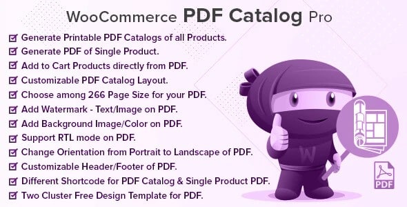 Plugin WooCommerce Pdf Catalog Pro - WordPress