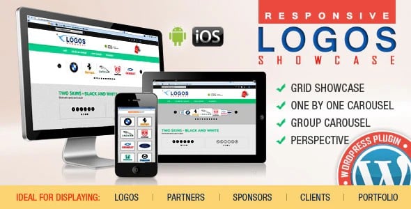 Plugin WordPress Logos Showcase Grid and Carousel - WordPress