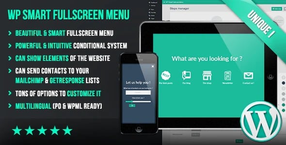 Plugin Wp Smart Fullscreen Menu - WordPress