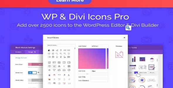 Plugin Wp and Divi Icons Pro - WordPress