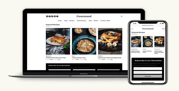 Tema Gourmand Wpzoom - Template WordPress