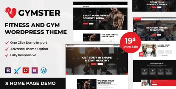 Tema Gymster - Template WordPress