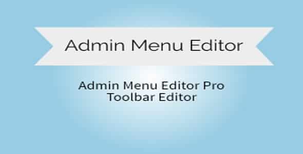 Plugin Admin Menu Editor Pro Toolbar Editor - WordPress